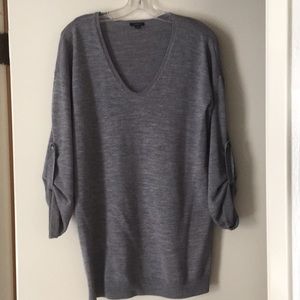 Grey sweater with 3/4 sleeves